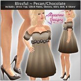 *Awesome Designs Blissful Dress In Pecan/Chocolate