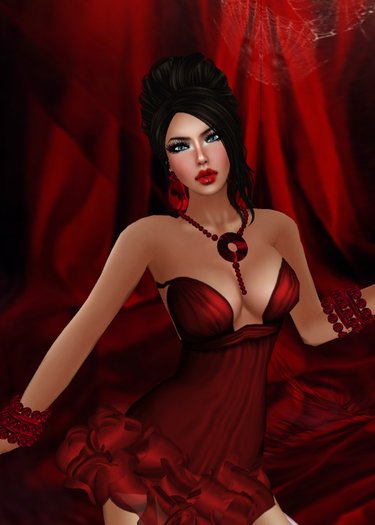 ^^MeL Millvale^^ RedRain Earrings (Earrings Only)