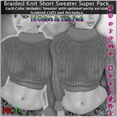 *Awesome Designs Braided Knit Sweater Super 16 Pack + 4 Extra