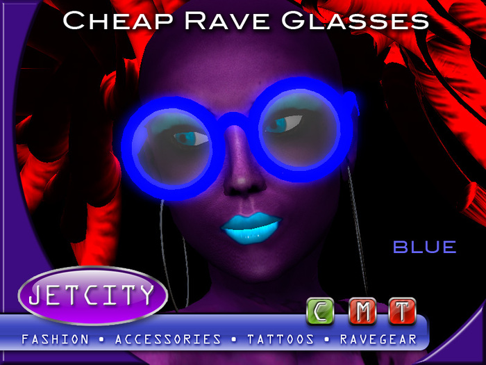 JETCITY - Cheap Rave Glasses > Blue