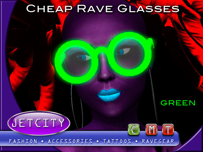 JETCITY - Cheap Rave Glasses > Green
