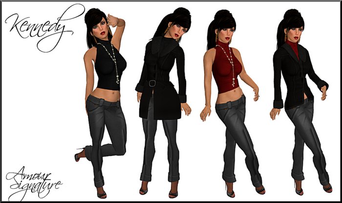 Amour Signature - Kennedy Outfit - Grey/Black