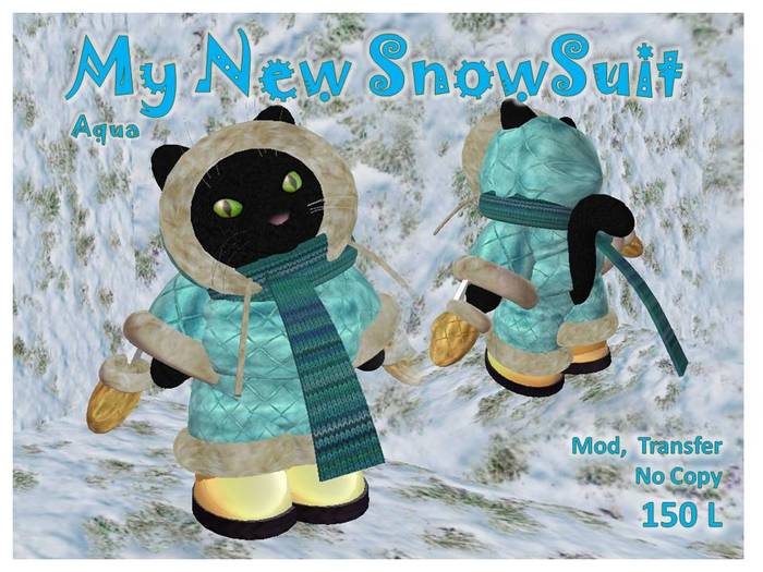 My New Tiny Snowsuit Aqua 