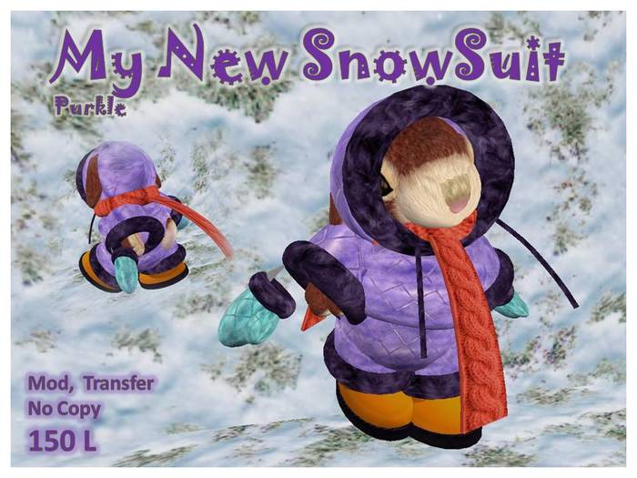 My New Tiny Snowsuit Purkle 
