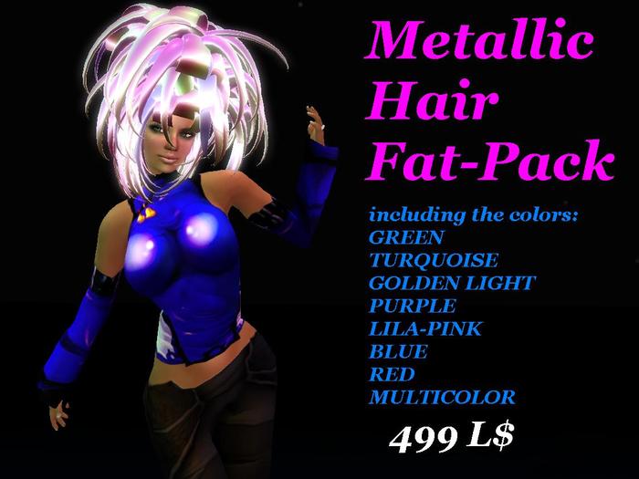 Metallic Hair Fat-Pack 8 colors with Resizer