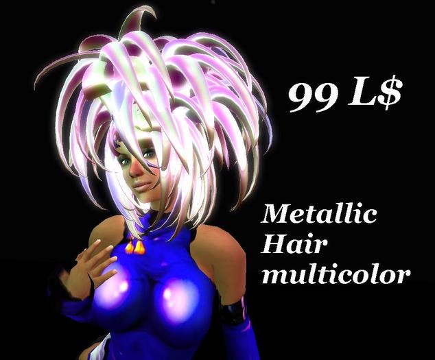 Metallic Hair multicolor with Resizer