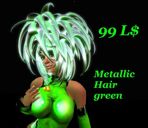 Metallic Hair green with Resizer