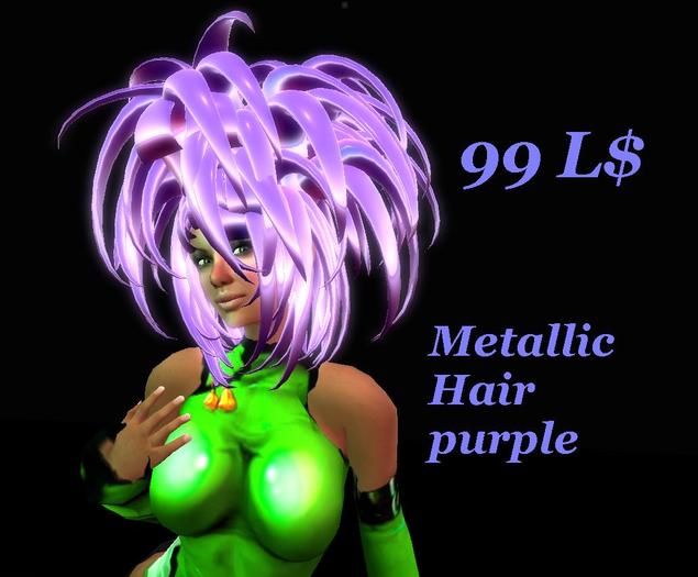 Metallic Hair purple with Resizer