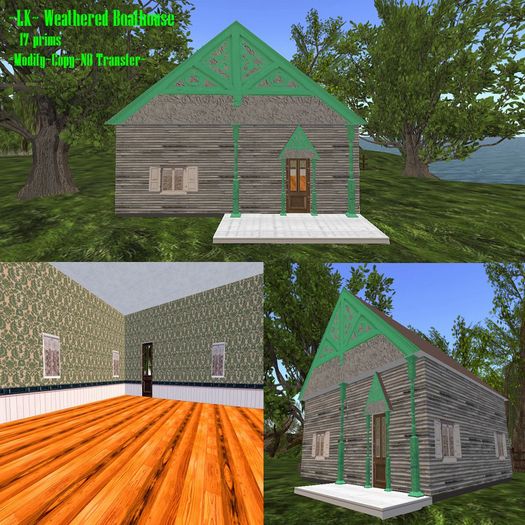~LK~ Weathered Boathouse - boxed