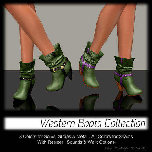- MPP - Western Boots - Green