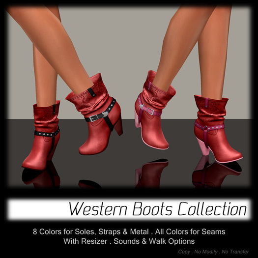 - MPP - Western Boots - Red
