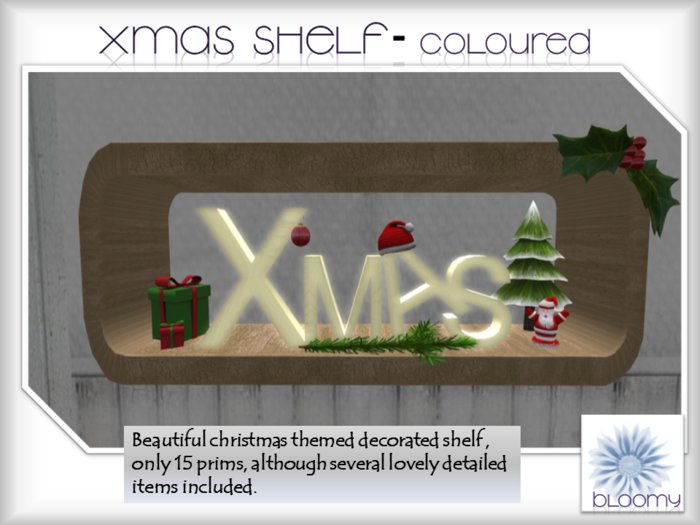 BLOOMY XMas Shelf - Coloured (Box)