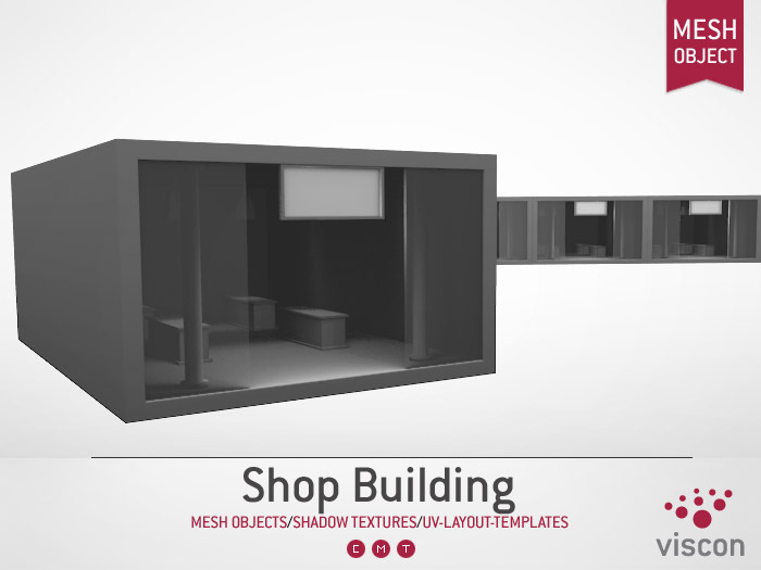 Viscon* Mesh Shop Building (Low Prim)