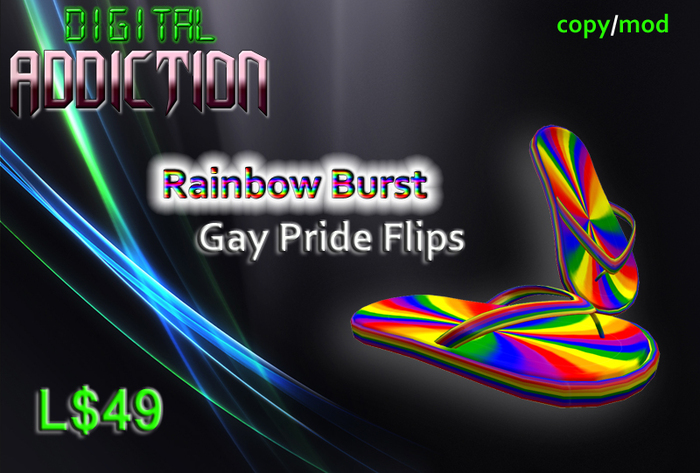 !!DA!! Flips - Gay Pride Rainbow Burst