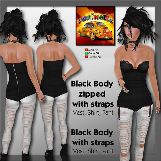 Coxi - Body Black Zipped & Body Black 