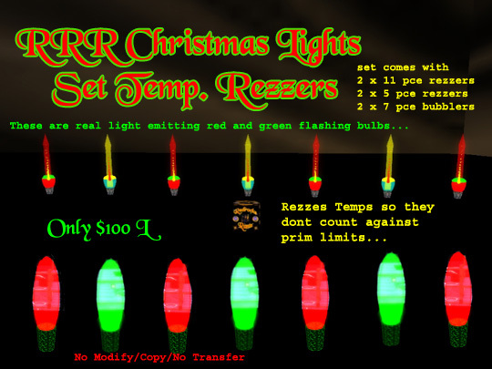 Xmas Lights Temp Rezzer-Red/Green-boxed