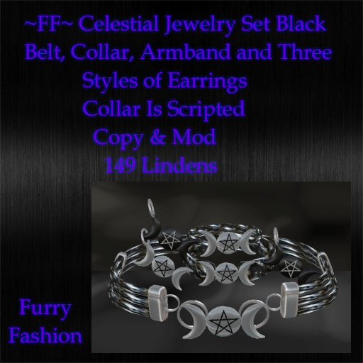~FF~ Celestial Jewelry Set Black