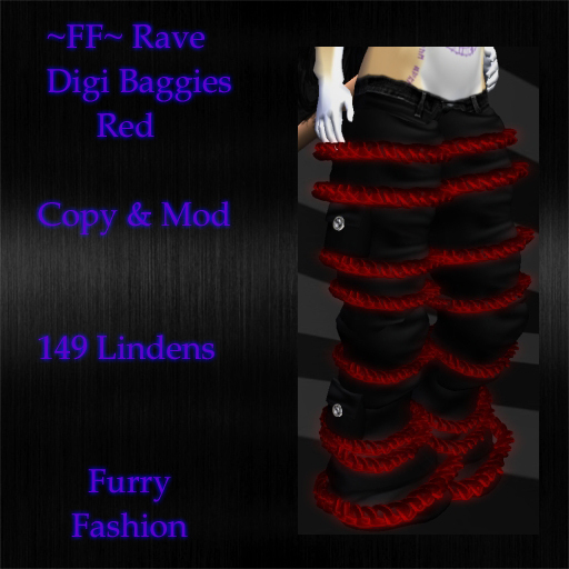 ~FF~ Rave Digi Baggies Red