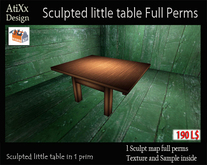 Little table with sculpty maps - Promo 50L$ !!!
