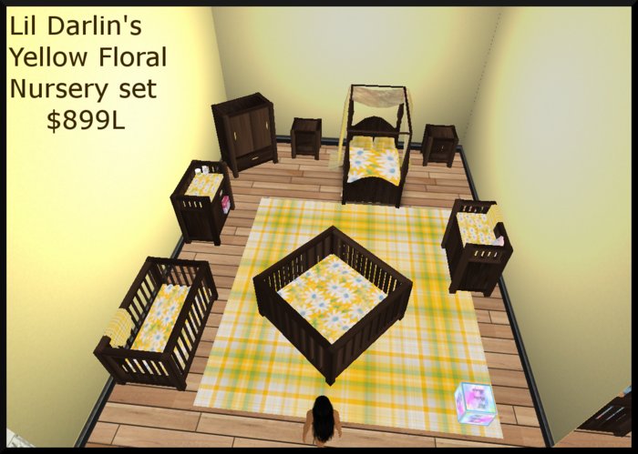 Yellow Floral nursery set *promo*