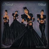 SAS - Natash Black Gown (Appliers & Mesh Bodies)