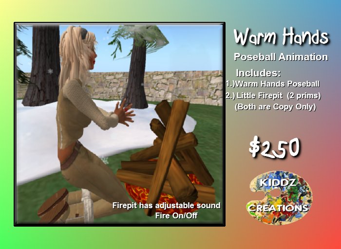 Warm Hands by a Fire - Poseball +Firepit