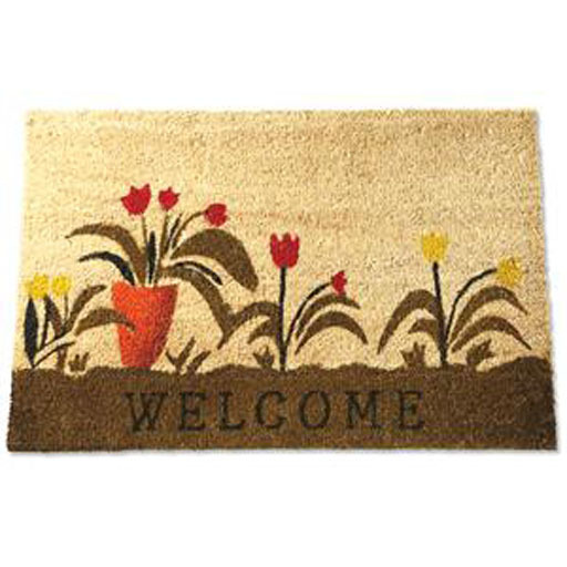 Mat Welcome Flower pots