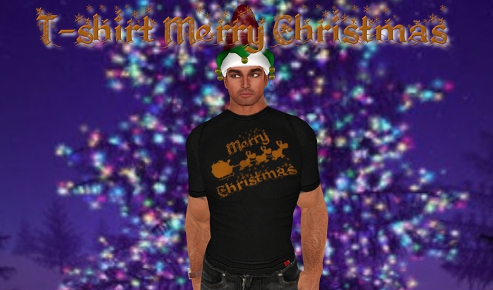 EK T-shirt Santa Merry Christmas