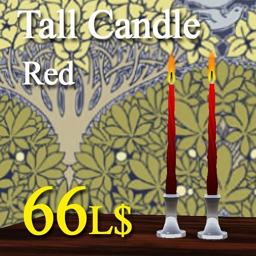 Tall Candle Red