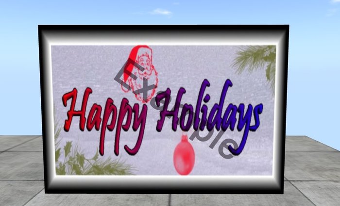 Happy Holidays Sign