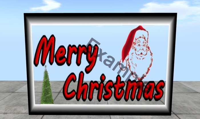 Merry Christmas Sign 