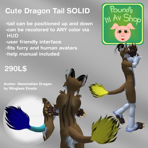 Cute Dragon Tail plain