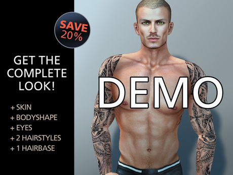 Second Life Marketplace - [DEMO] *REDGRAVE* Skin -David-