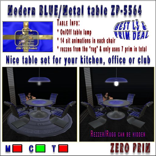 Modern Roundtable C Blue ZP-5564