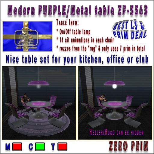 Modern Roundtable C Purple ZP-5563