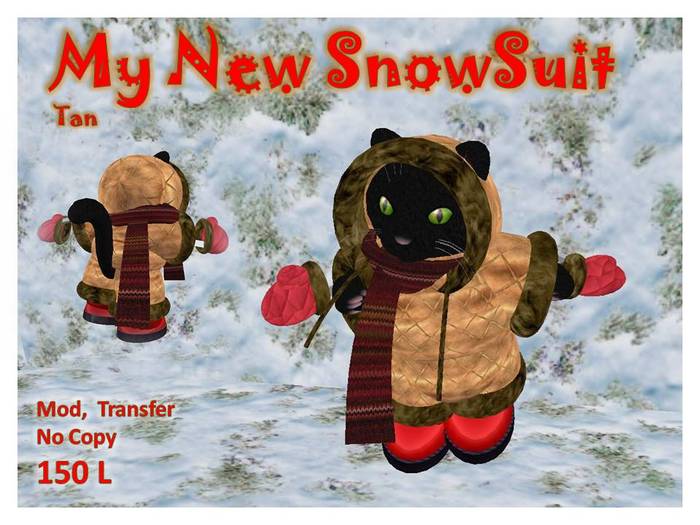 My New Tiny Snowsuit Tan