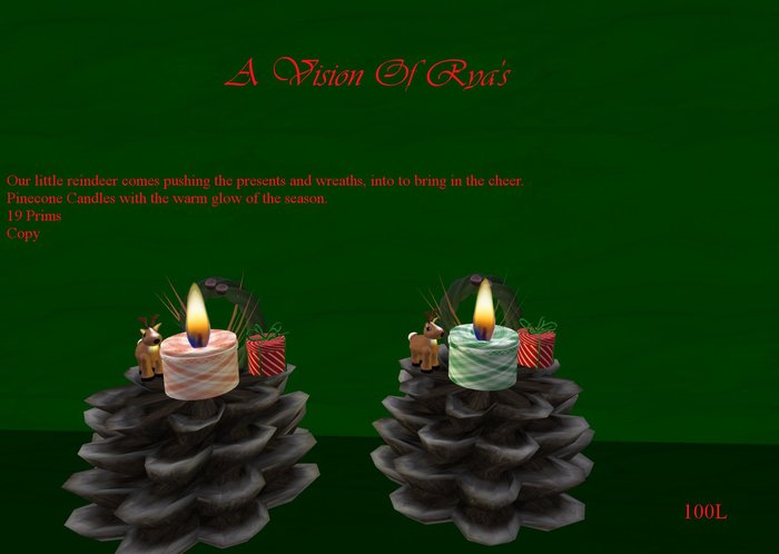 A Vision Of Rya's/Reindeer/Wreath/Present/Red/Green/Boxed