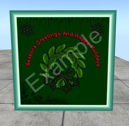 Seasons Greetings And Happy Holidays Sign
