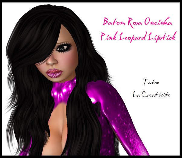 Batom Rosa Oncinha - Pink Leopard Lipstick - La Creativite