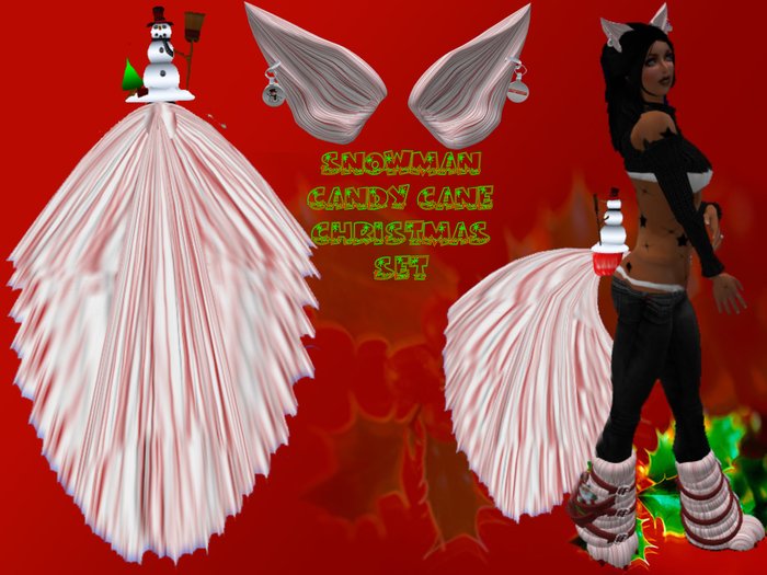Snowman Christmas Candy Cane set