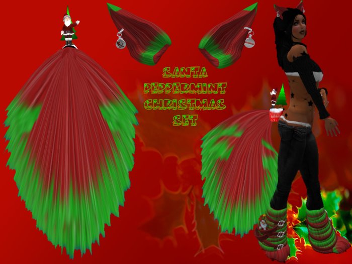Santa Christmas Peppermint set