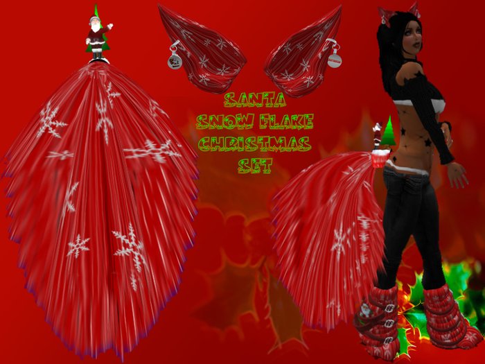 Santa Christmas Snow Flake set