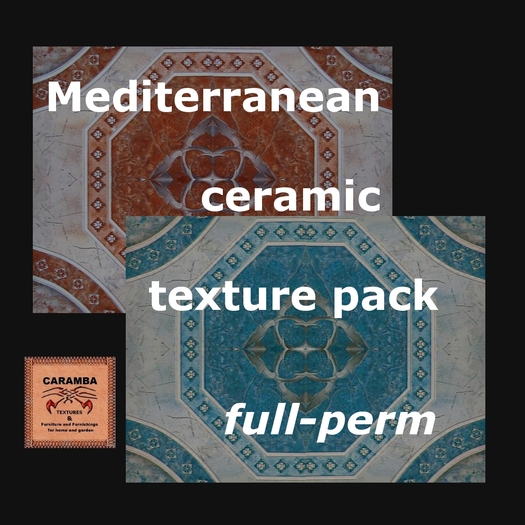 Mediterranean ceramic texture pack