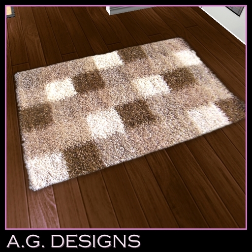A.G. DESIGNS - Soft Beige Shaggy Rug