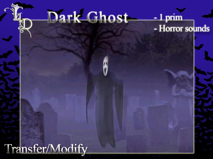 Dark  Halloween ghost.