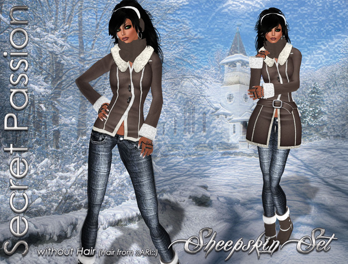 (SP) Sheepskin Coat -brown-