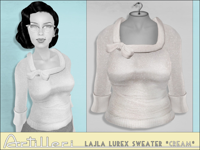 /artilleri/ Lajla lurex sweater *cream*