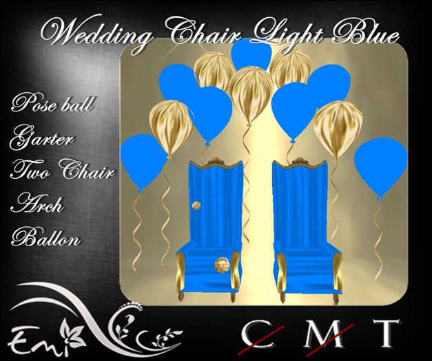 Chair Wedding light blue