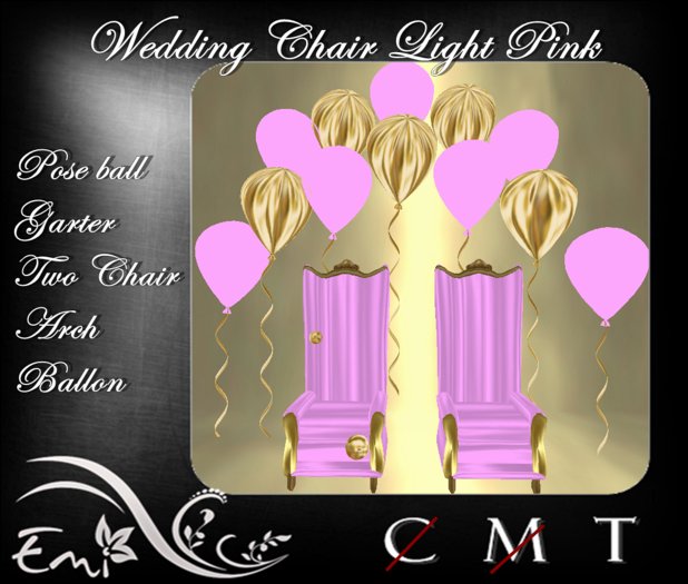 Chair Wedding light pink