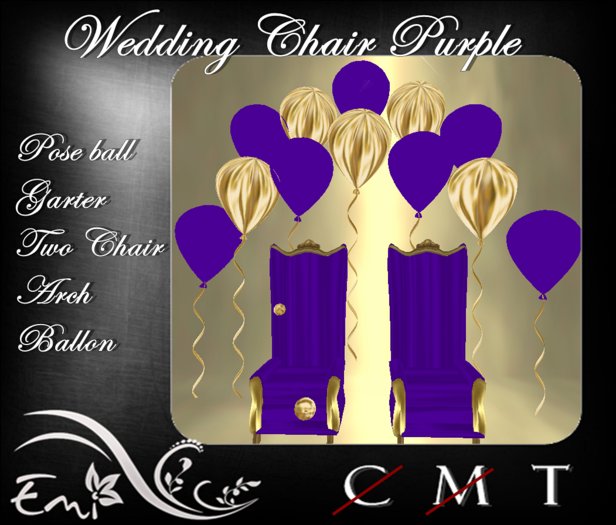 Chair Wedding purple